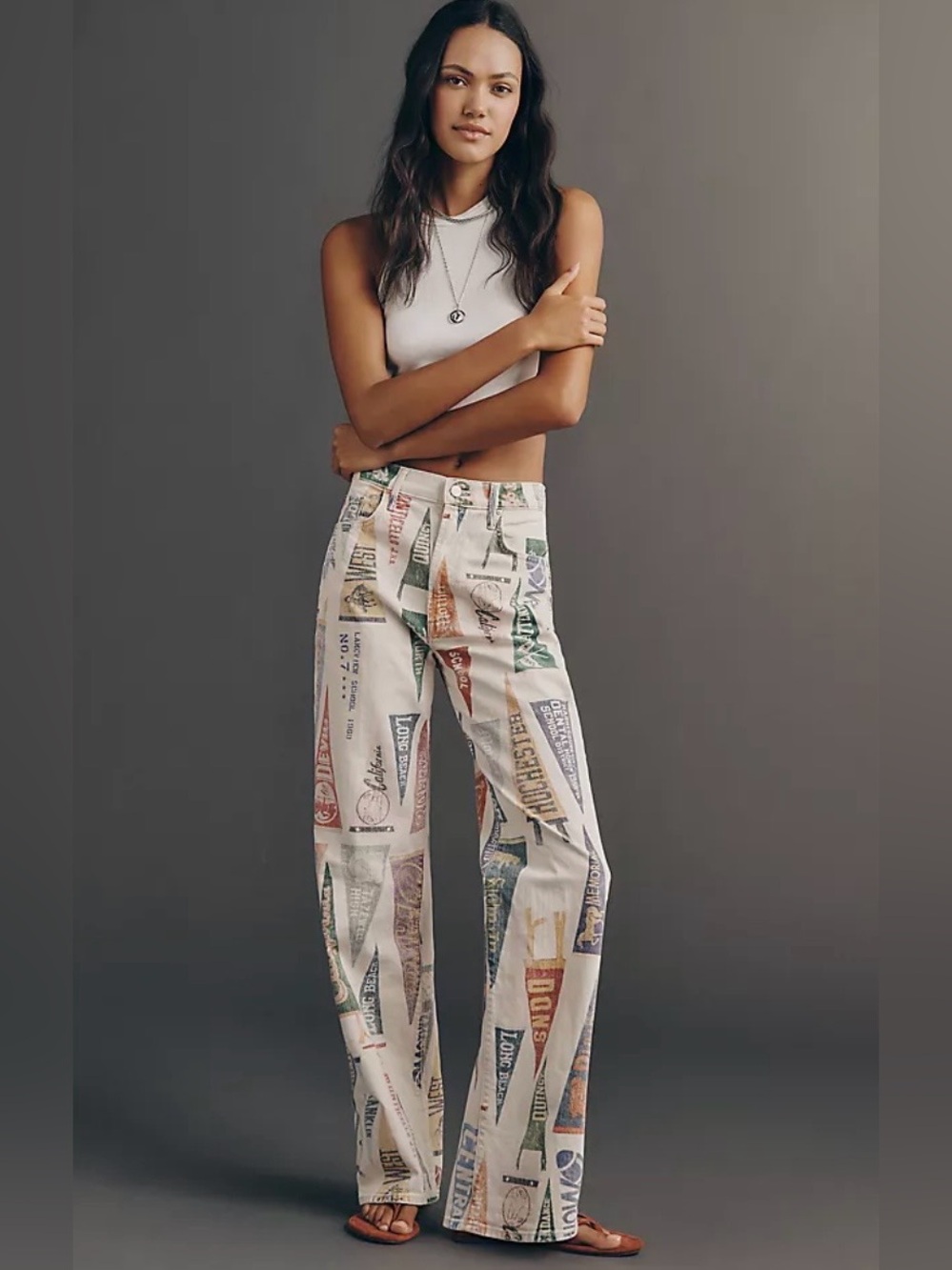$320 NWT (S/O) MOTHER The Maven Sneak Printed Jeans